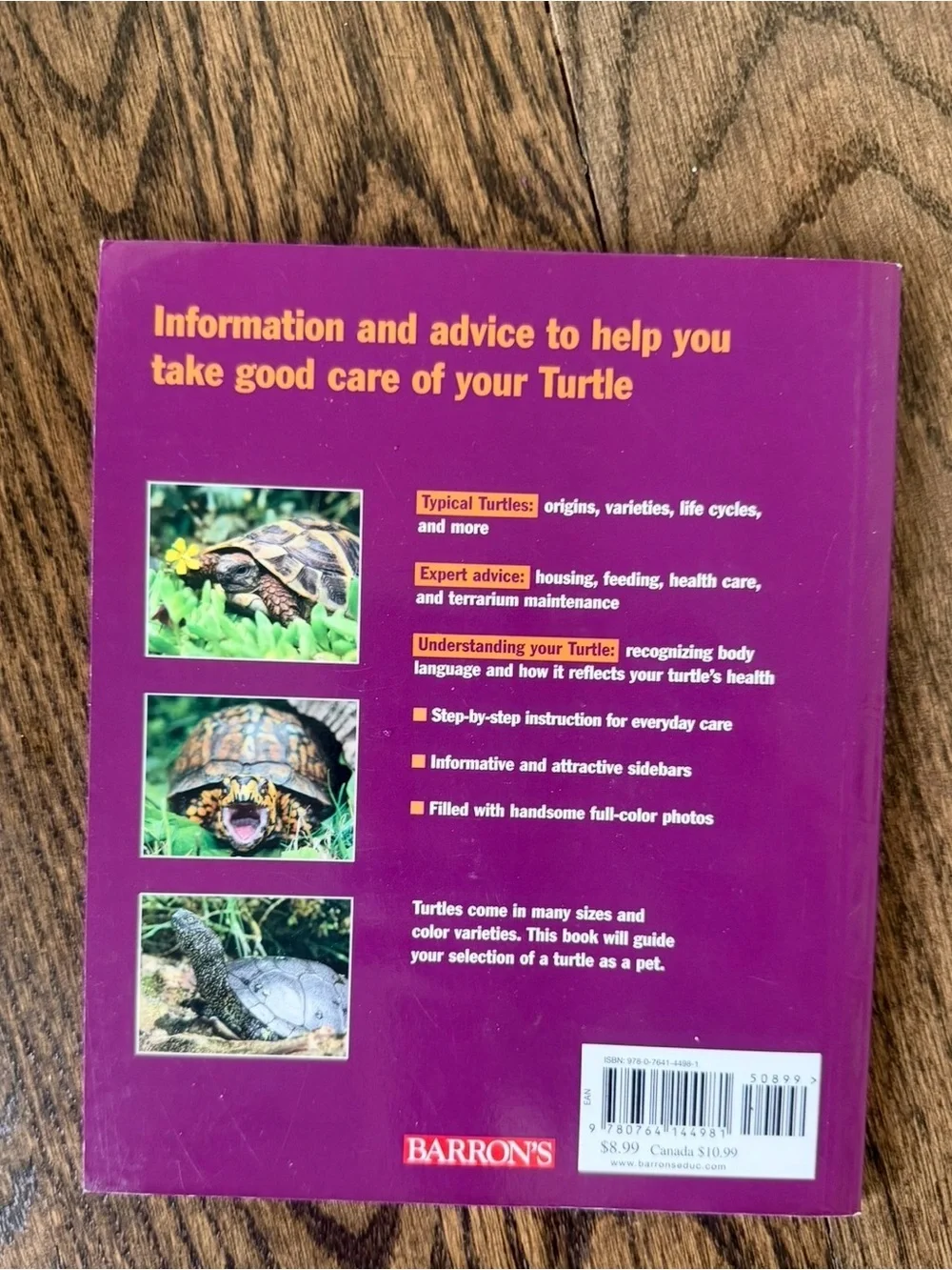 Turtles Pet Owner's Manual - Green Cover